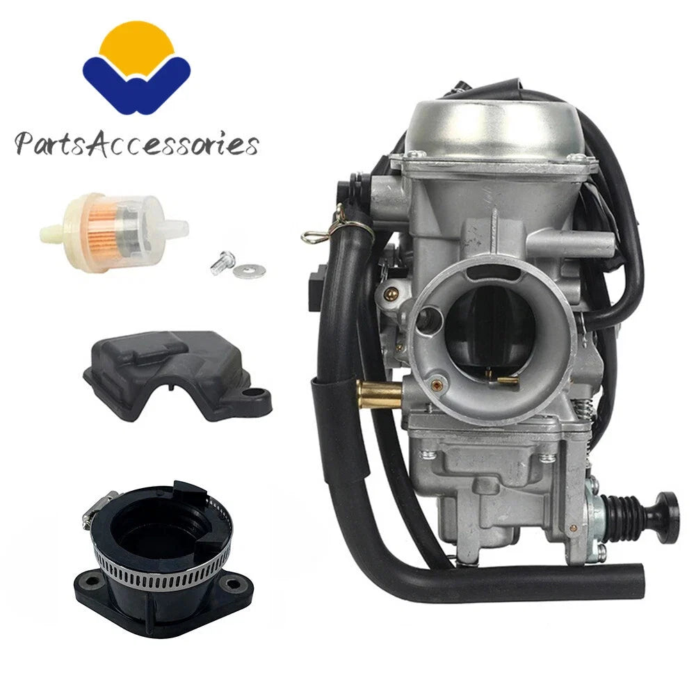 Carburetor with Intake Boot for Honda Foreman Rubicon 500 TRX500F (2001–2012)