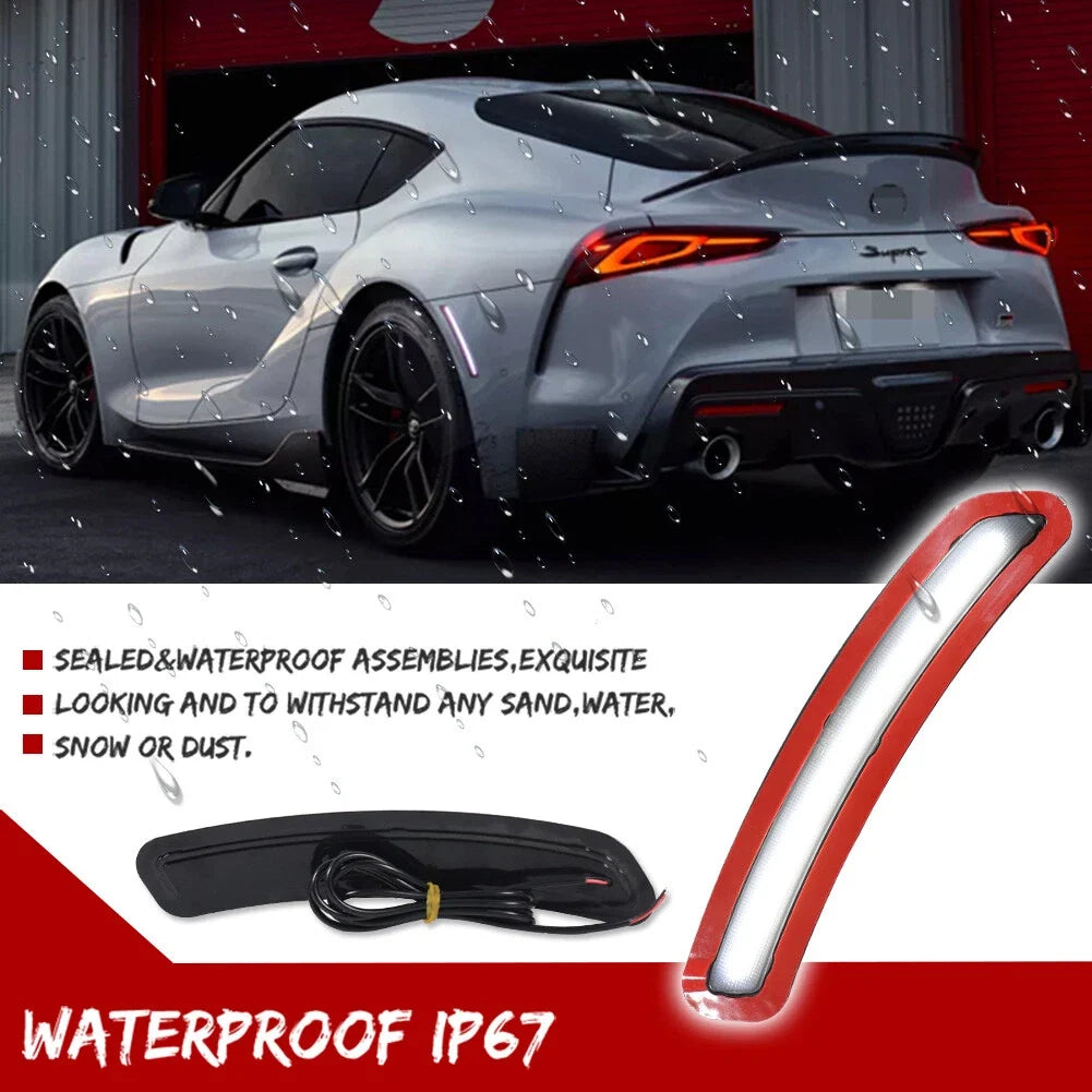 2X Smoked LED Side Marker Lights for Toyota GR Supra (2020–2025)