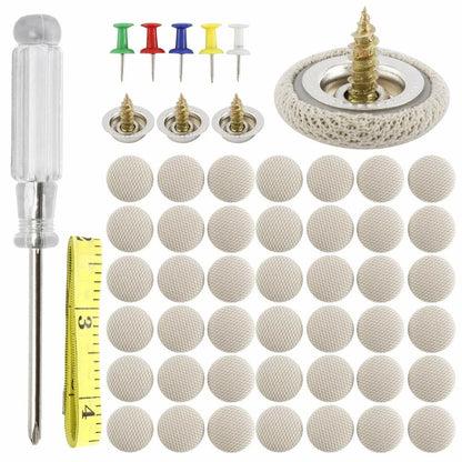 60Pcs Roof Liner Repair Button Pins Kit for Universal Vehicles (All Years)