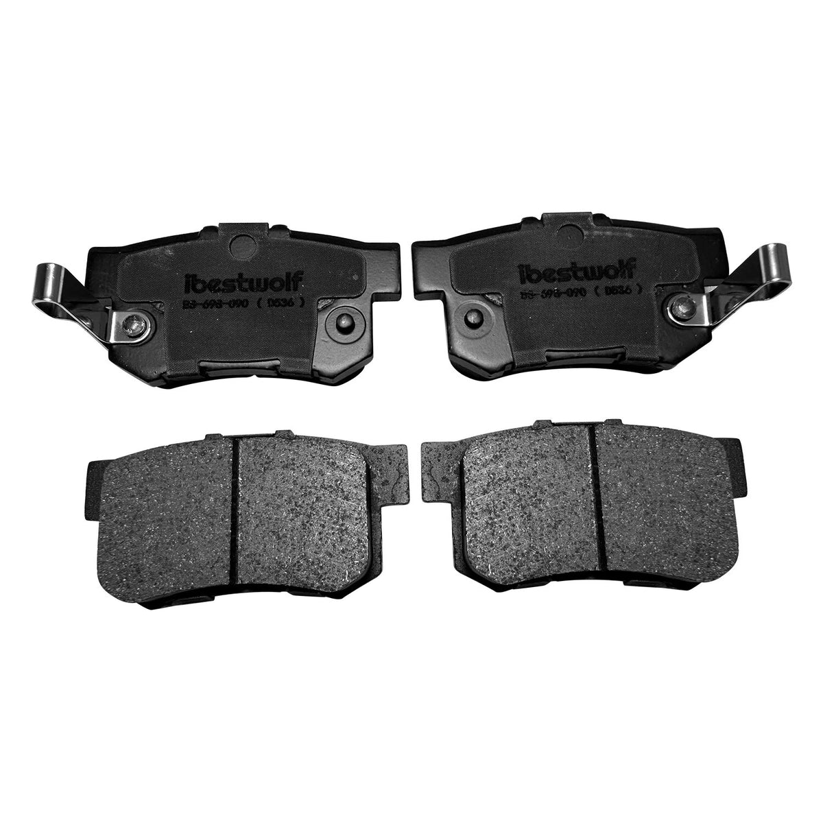 Set of 4 Front & Rear Ceramic Brake Pads for Acura RDX (2007–2012) P1521 P536 D1521 D536 1521 536