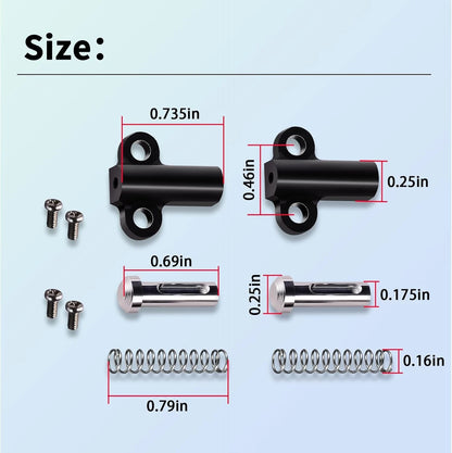 1 Pair Metal Bump Stops Upgrade Kit for Vanquish H10 Optic (1:10 Scale RC Crawler)
