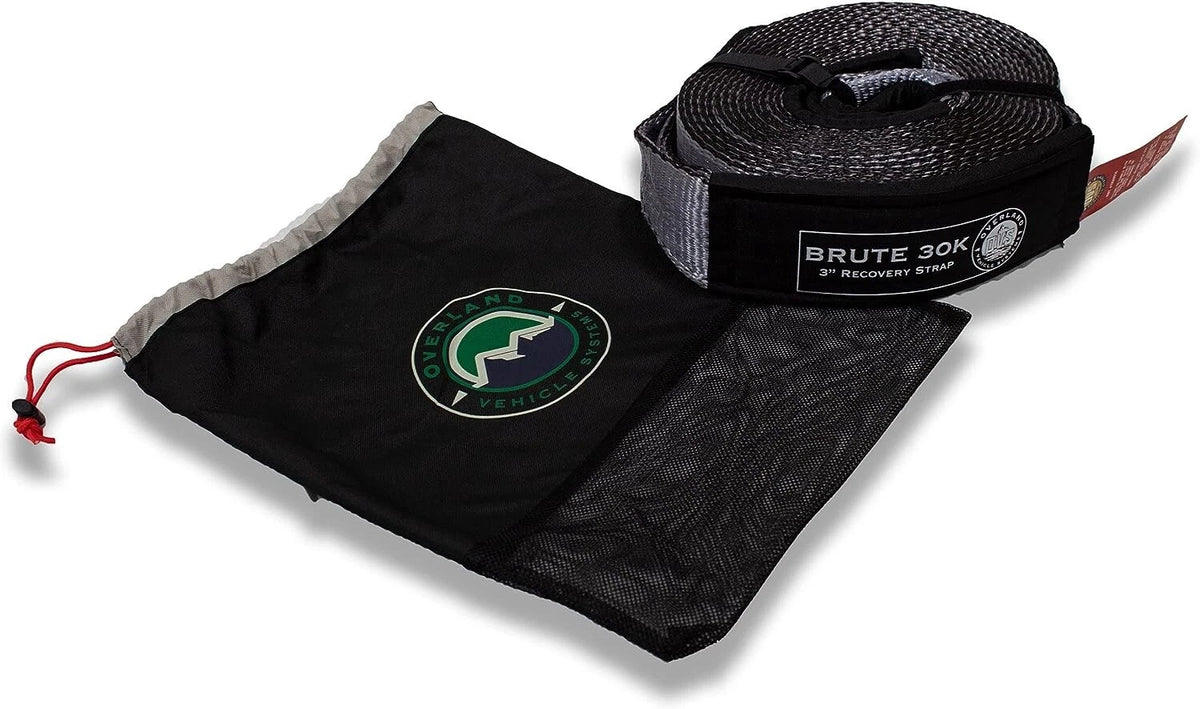 2" x 20' Tow Strap for Overland (19059916) - 20,000 lb Capacity, Gray