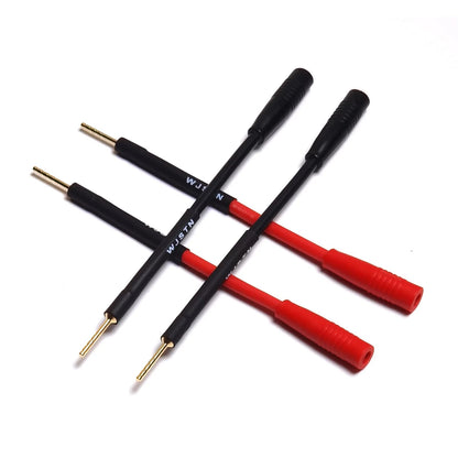 Set of 4 Pin Plug to Banana Female Adapters (2 Red, 2 Black)