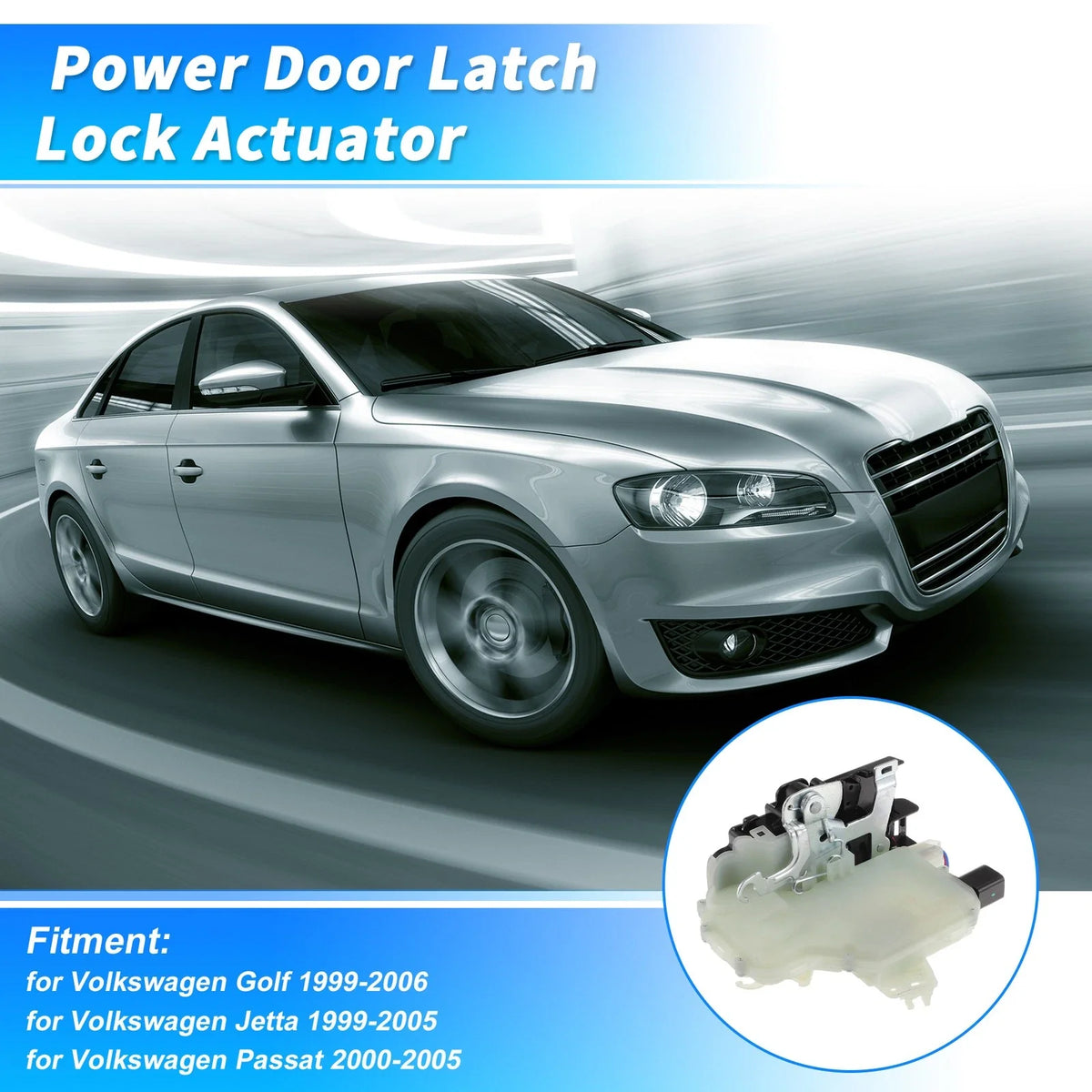3B4839015AE Rear Left Power Door Lock Actuator for Volkswagen Golf (1999–2006)