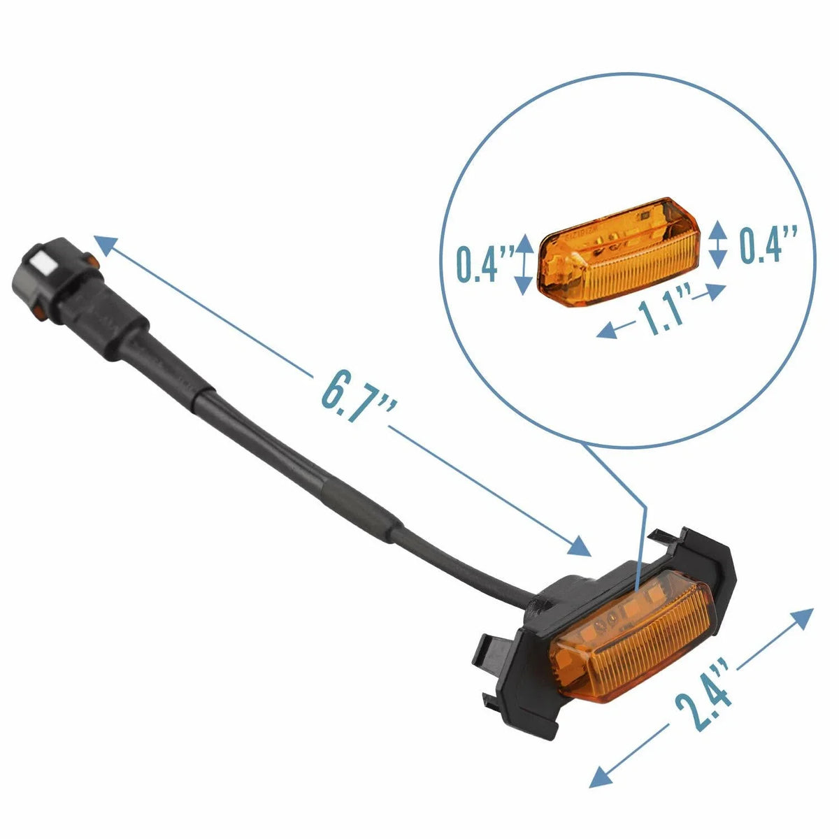 Set of 4 Amber LED Grill Lights for Toyota Tacoma (2016–2019)