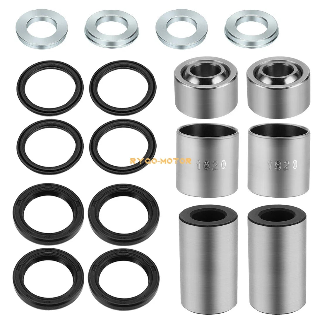 Front Shock Bushing Kit Upper & Lower for Honda TRX400EX (1999–2004)