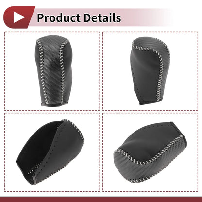 Gear Shift Knob Cover for Toyota Corolla (2014–2018) Beige Faux Leather