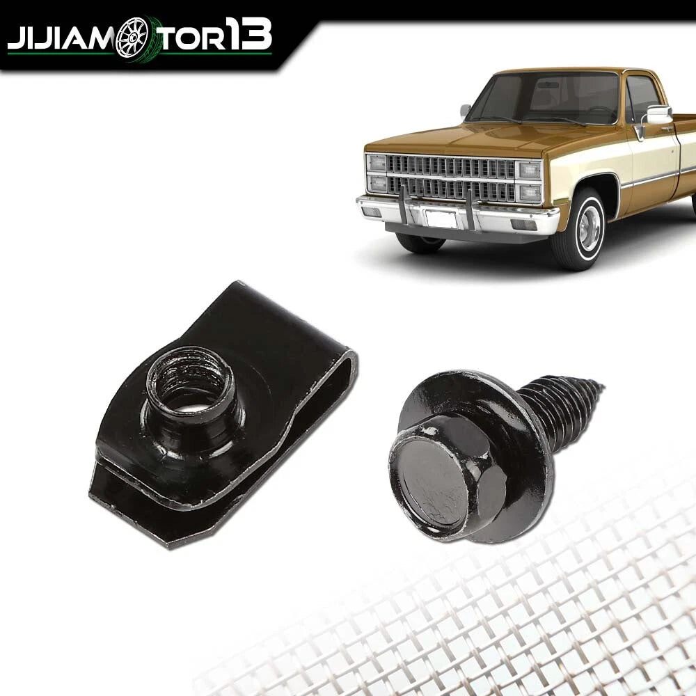 50pc Fender Body Bolts & U Nuts Set for (J-02SBC0003ABK)