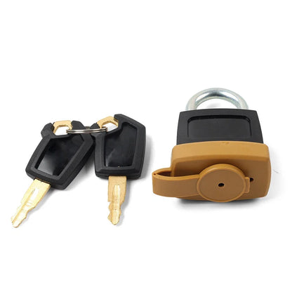 Set of 2 CAT Padlocks & 1 Fuel Cap for Caterpillar 2462641 (5P8500, 7X7700)
