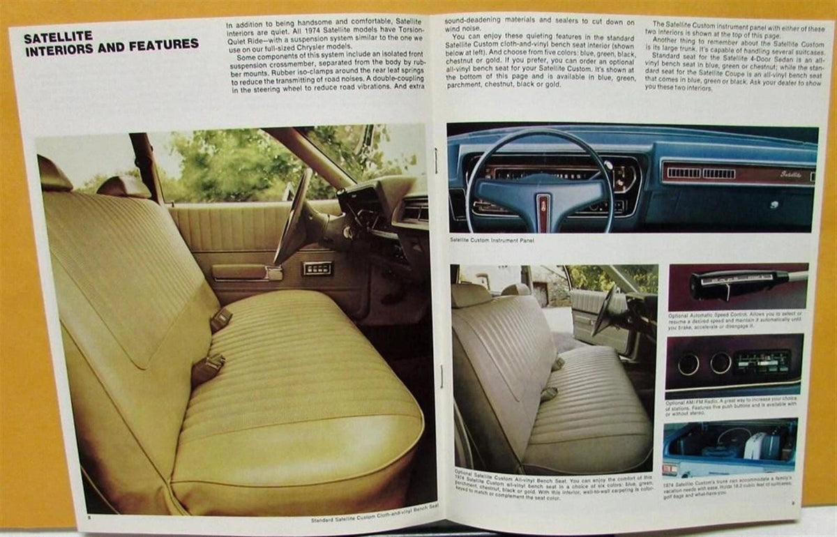 Sales Brochure for Plymouth Satellite Sebring Plus (1974)