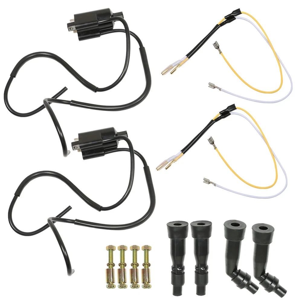 Ignition Coil Set for Honda Kawasaki KZ Suzuki GS CB 650 750 900 (12V)