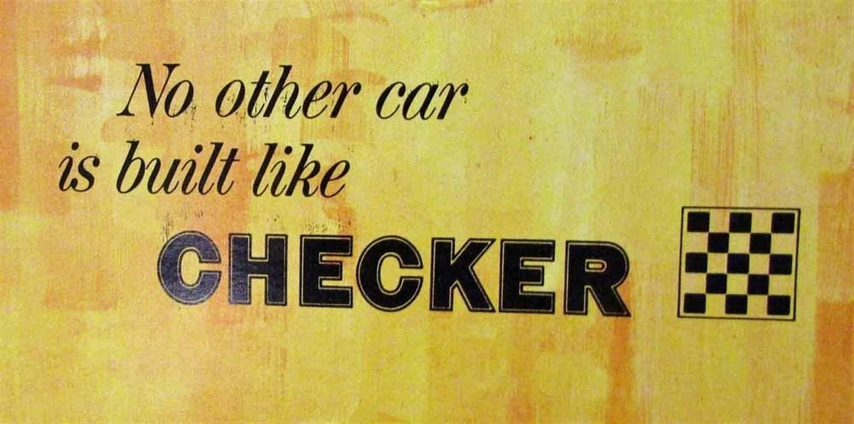 Sales Folder for Checker No Other Car Built Like It (1964)