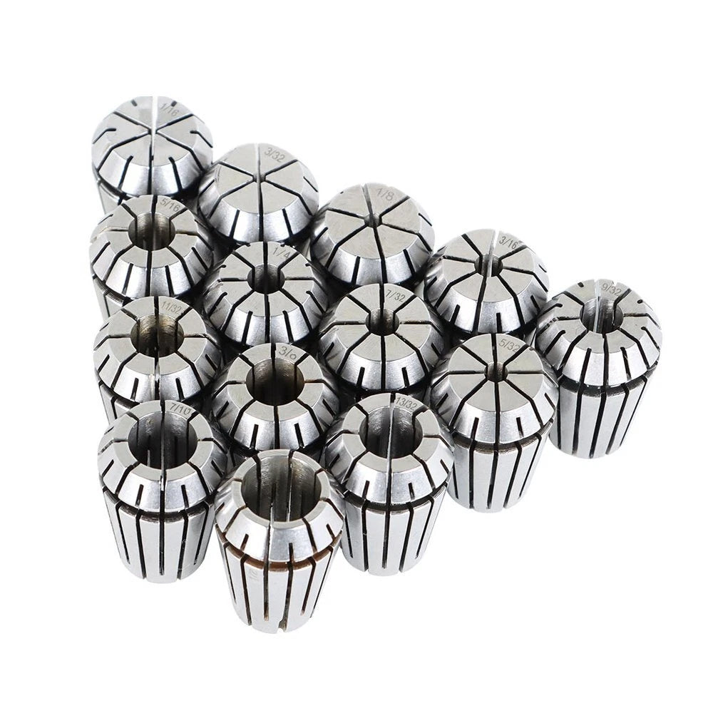 14Pcs ER20 Spring Collet Set for CNC Milling Lathe Engraving Machines