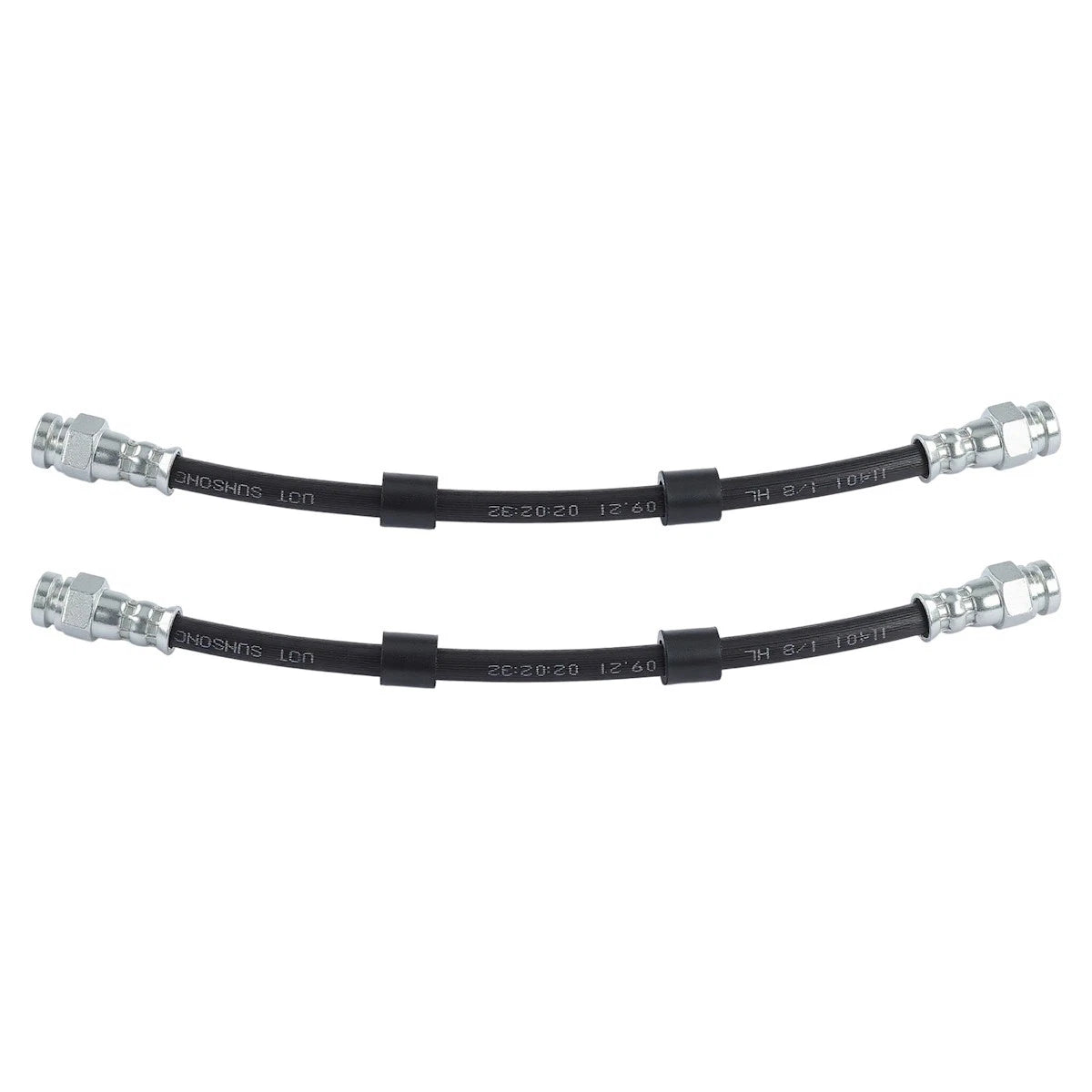 Set of 2 Brake Hoses for Mazda (2011–2014) 18021807, 2201819, D65143810