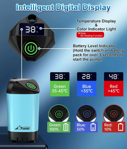 Electric Rechargeable Portable Camping Shower for Camping, Hiking, Traveling