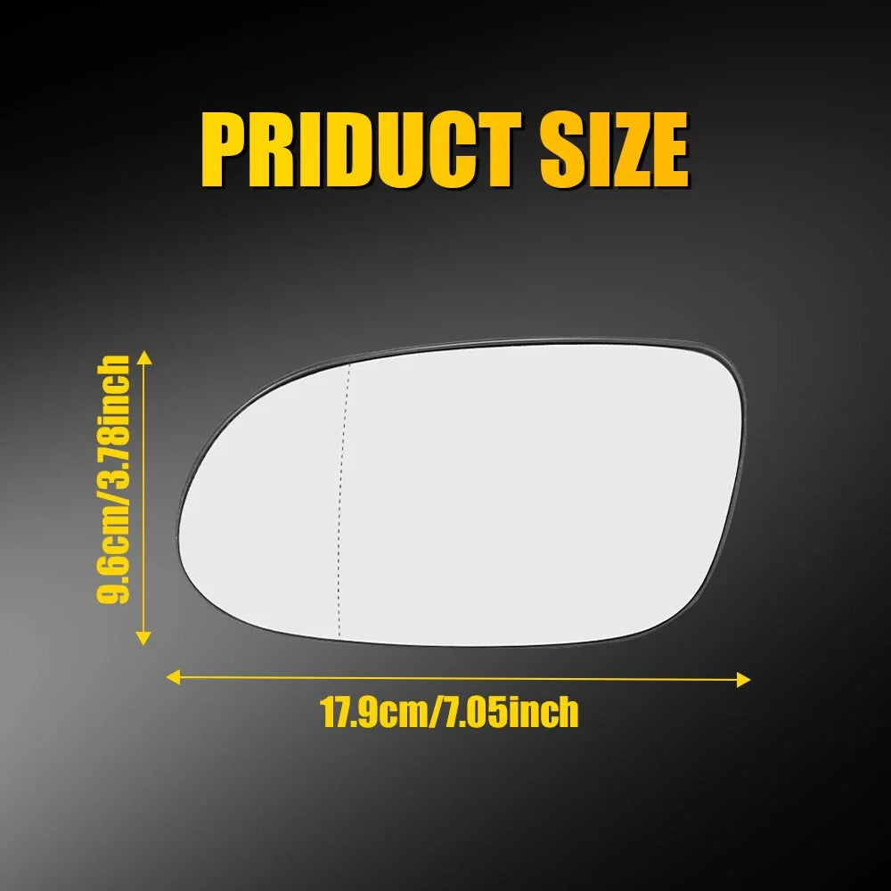 Heated Rearview Mirror Glass w/Backing for Mercedes-Benz CLK320 CLK430 (H)