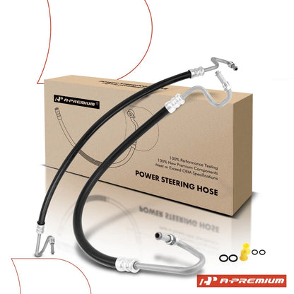 2X Power Steering Pressure Line Hose Assembly for Dodge Ram 1500 2500 (–) 52038430, 52038431, 52038434, 3401054, 3401401
