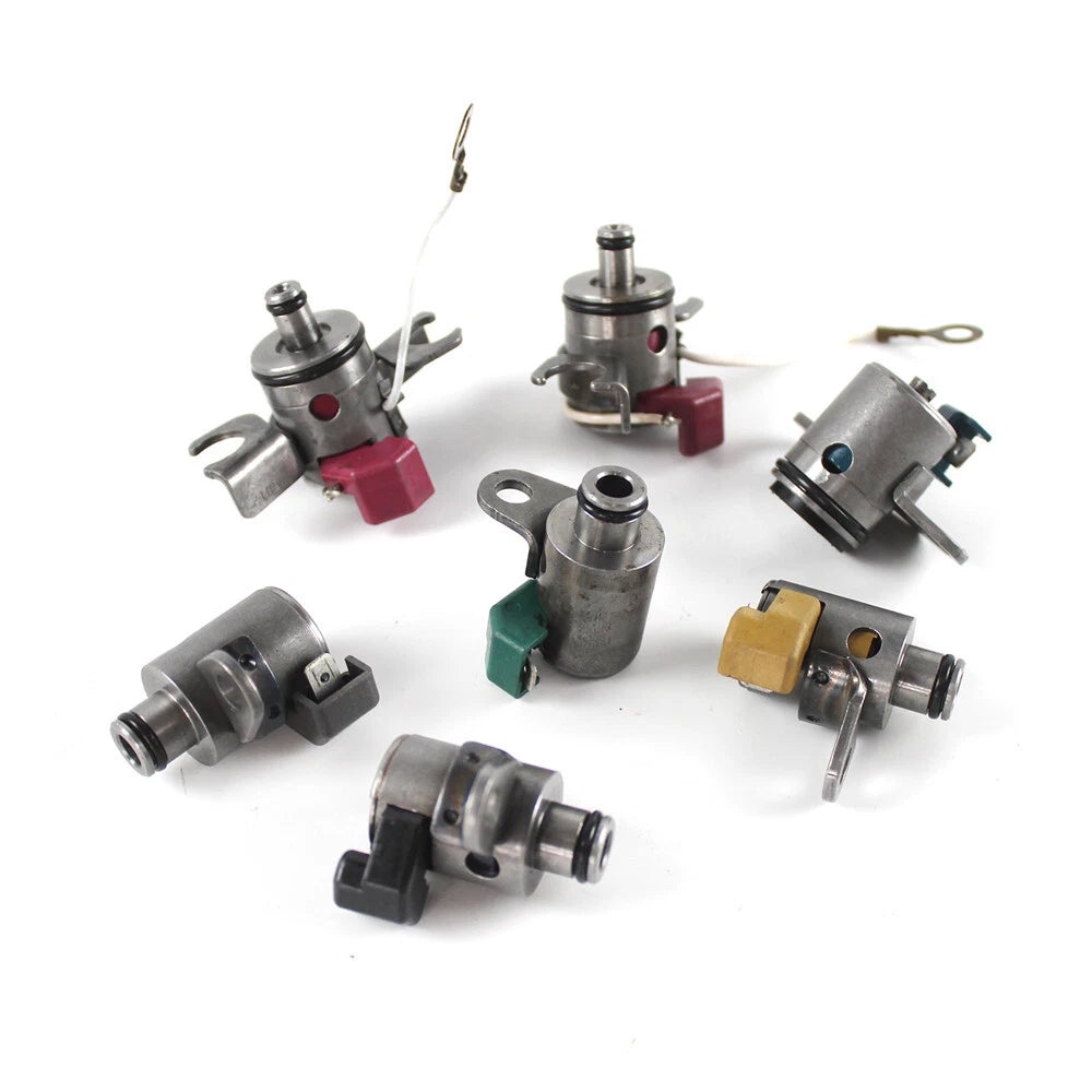 7PCS Auto Transmission Shift Solenoid Set for Subaru Forester (1998–2008) 31939-AA150, 31939-AA191, 31939-AA130
