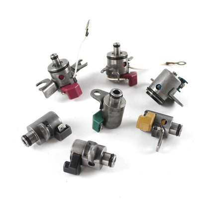 7PCS Auto Transmission Shift Solenoid Set for Subaru Forester (1998–2008) 31939-AA150, 31939-AA191, 31939-AA130