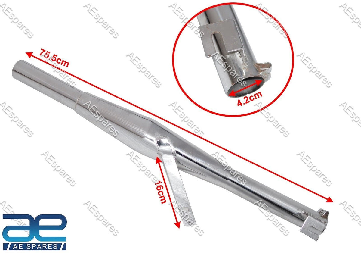 Chrome Exhaust Silencer for Royal Enfield Electra Bullet 350