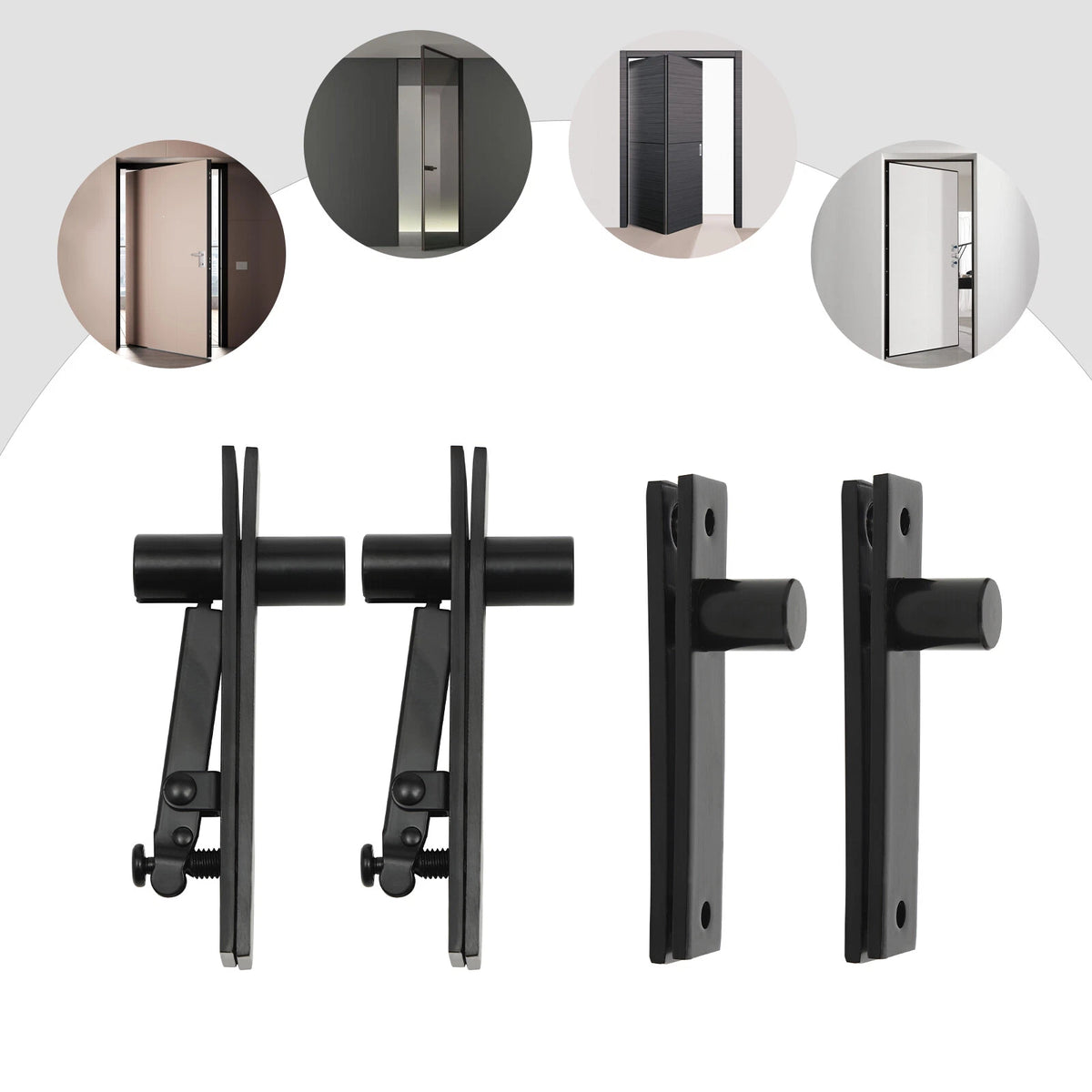 Stainless Steel Hidden Hinges Kit for Wooden Doors