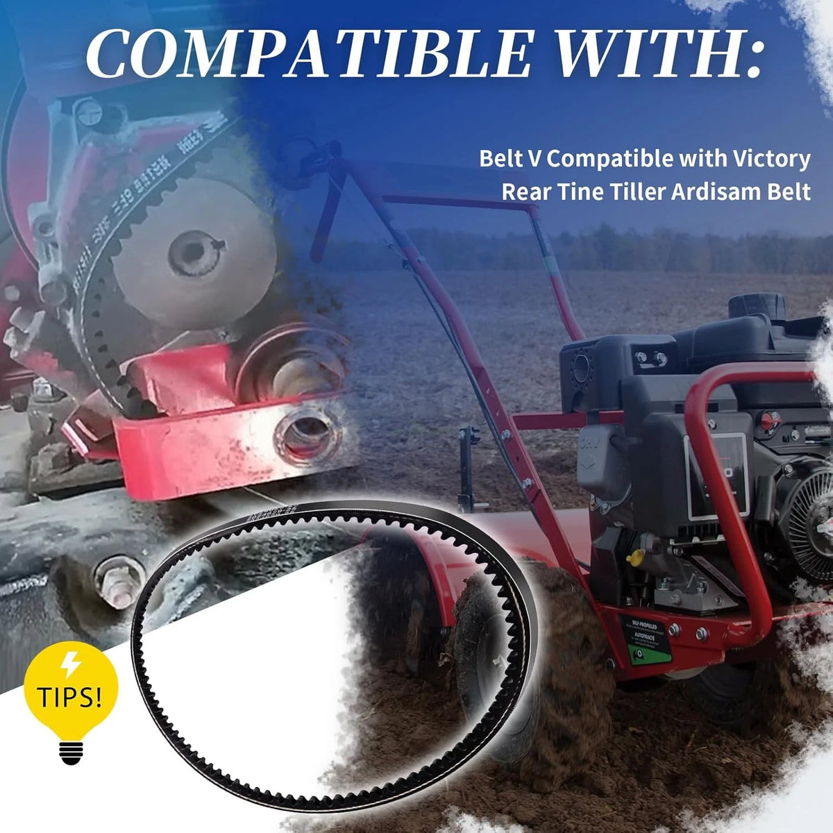 Replacement Belt V for Victory Rear Tine Tiller