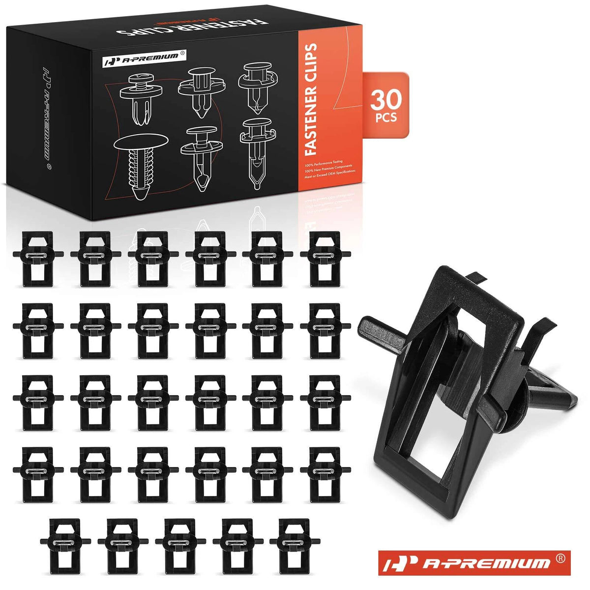 30Pcs Windshield Upper Garnish Moulding Retainer Clip for Chevy (20058837, 18398)