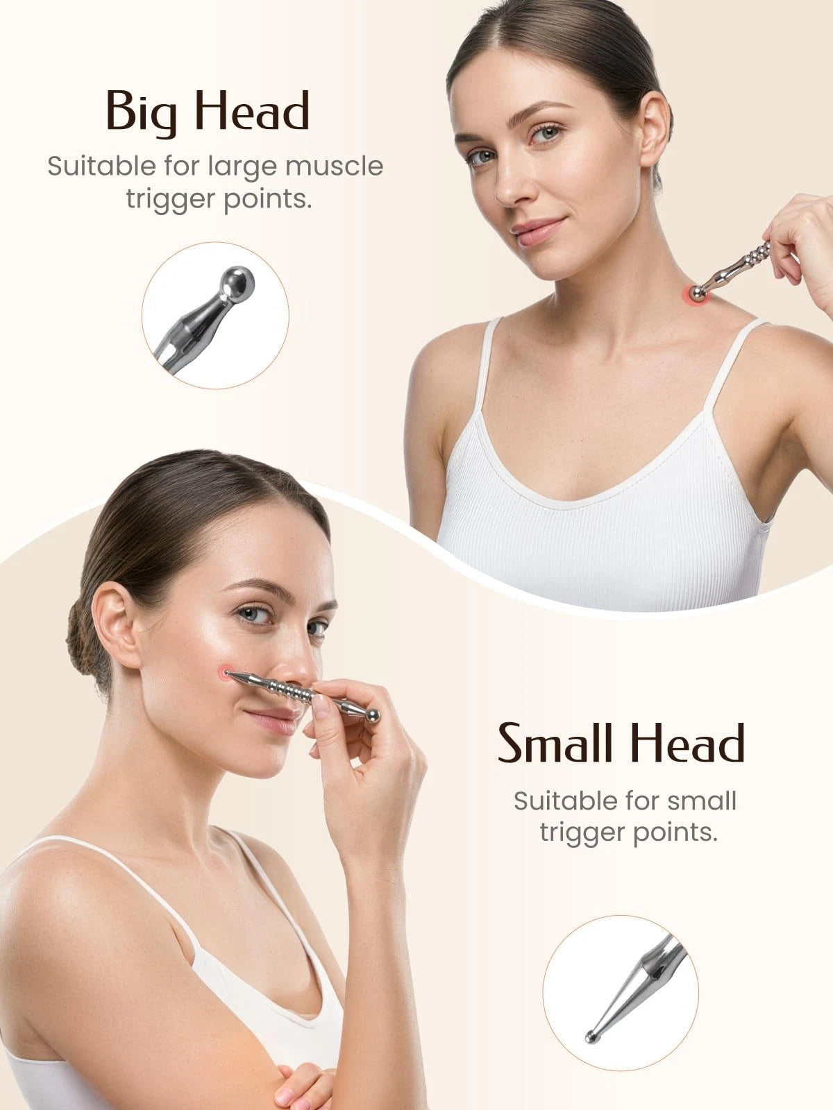 Acupuncture Pen for Muscle Relief (Silver)