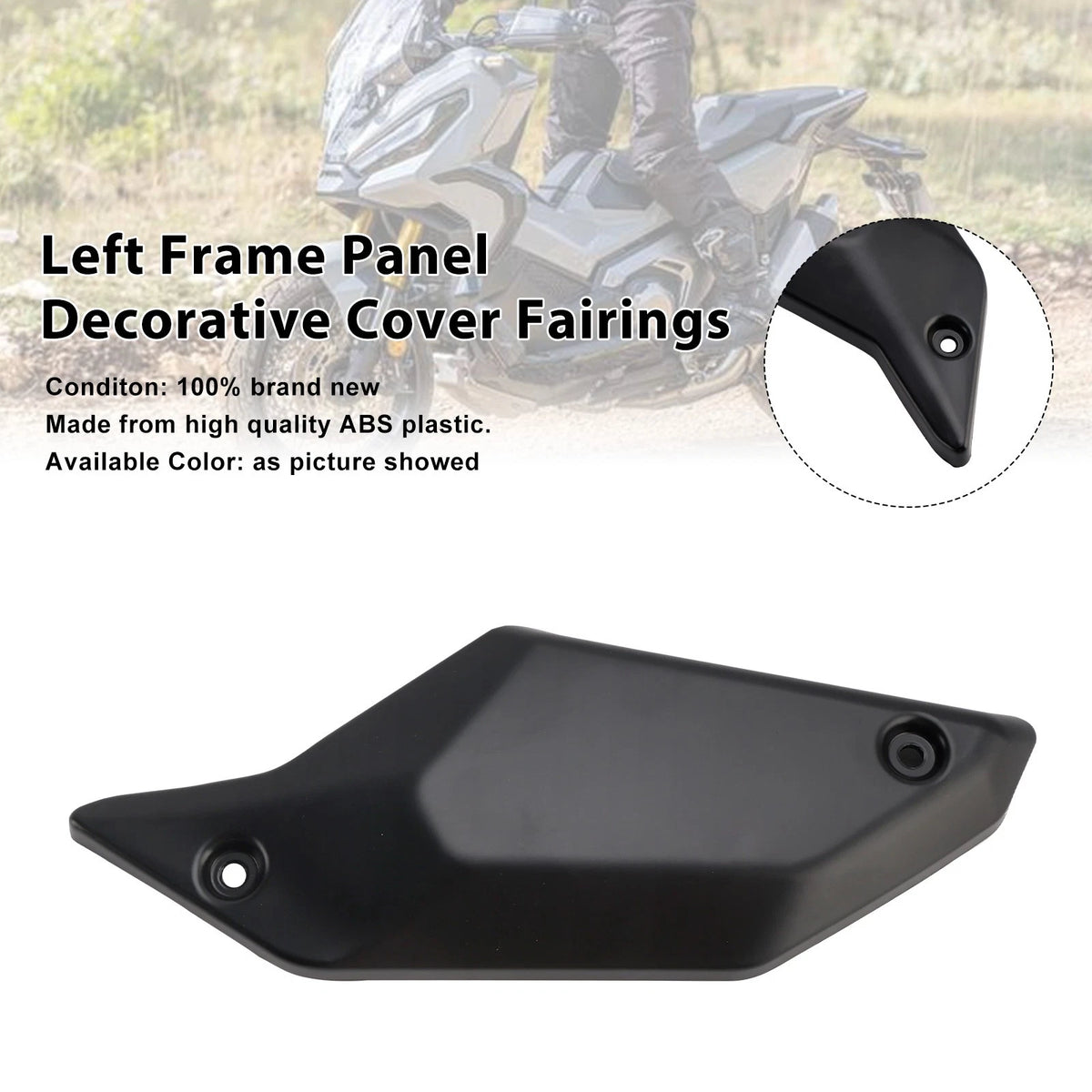 Left Frame Panel Decorative Cover for Honda X-ADV 750 (2021–2025) M549-A552-BLK