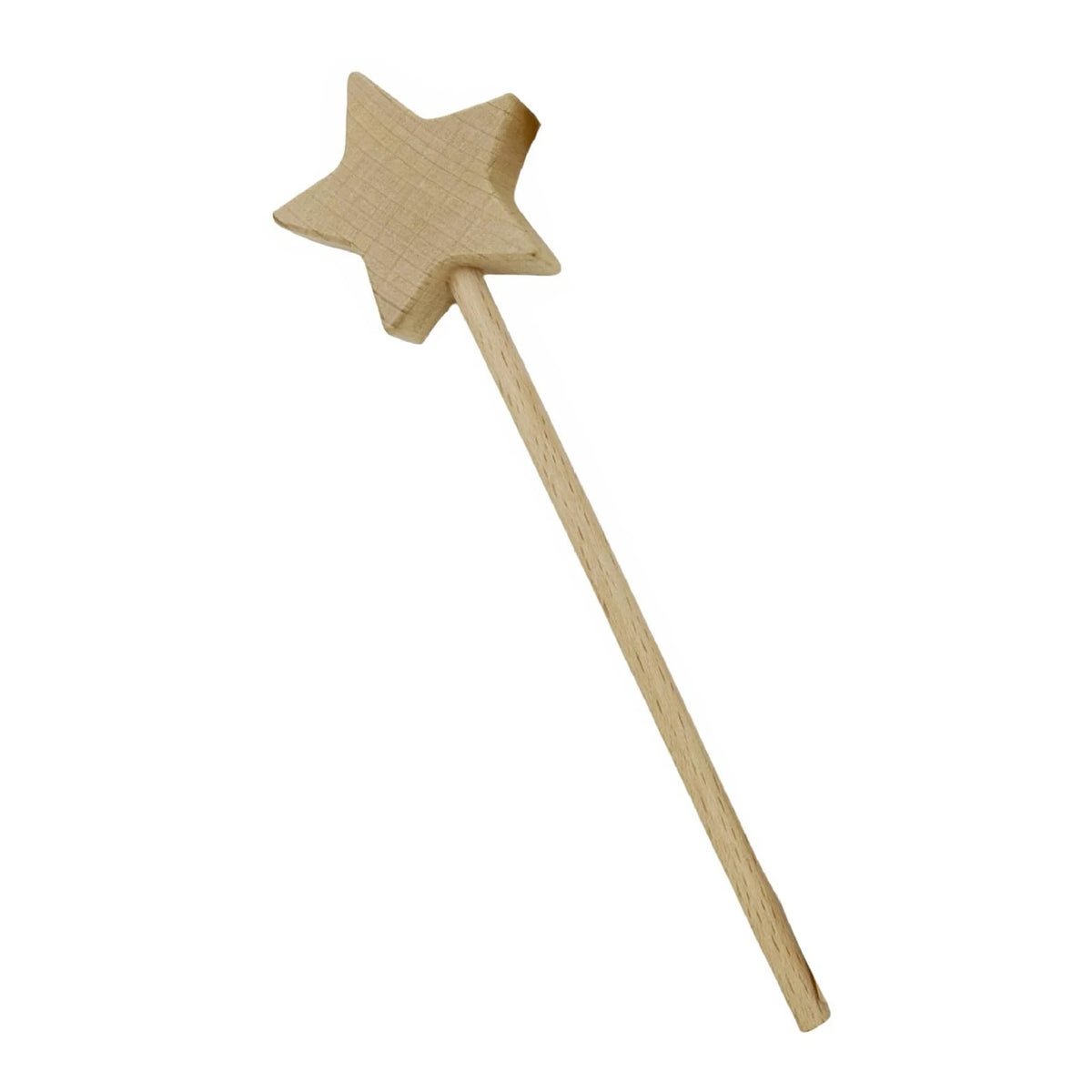 2 Pieces Wooden Star Fairy Wands for Crafting (Unfinished)