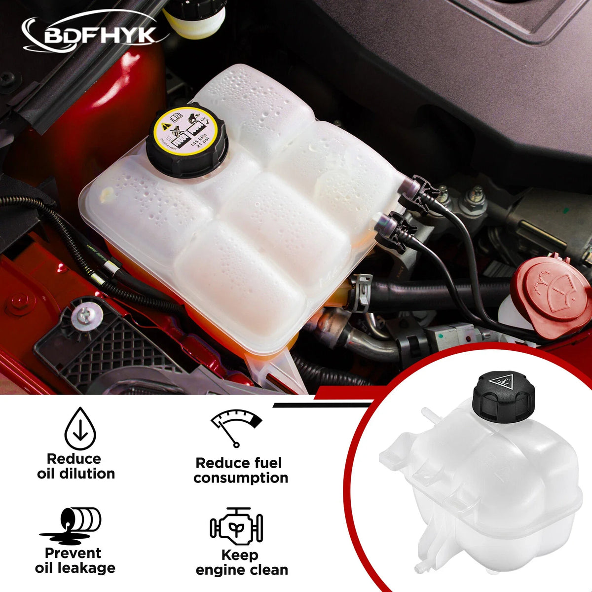 Coolant Reservoir for BMW i3 i8 Mini Cooper Countryman Paceman (2014–2015)
