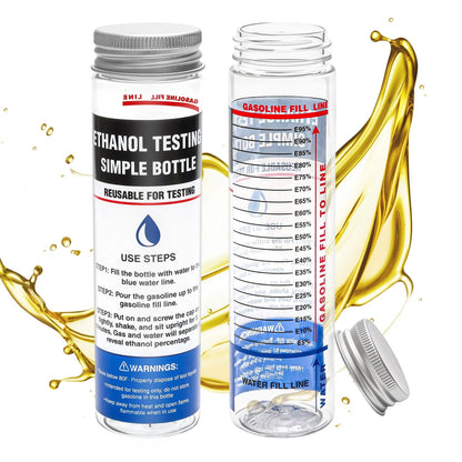 2X E85 Ethanol Tester Bottle for Fuel Octane Level Testing