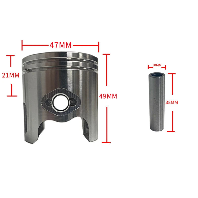Piston 1.85in Big Bore for Yamaha JOG50 (2002–2013) JOG50-0111