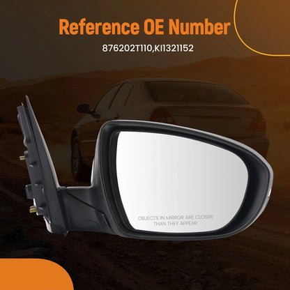 Right Rear View Mirror for Kia Optima EX (2011–2013) Manual Folding KI1321152