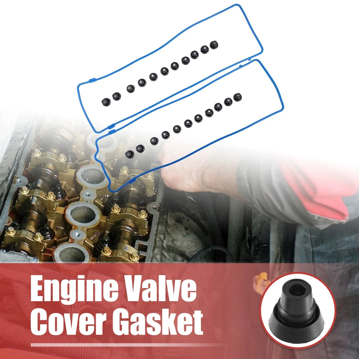 Set of 1 Engine Valve Cover Gasket for Ford Lincoln Mercury (VS50377R)