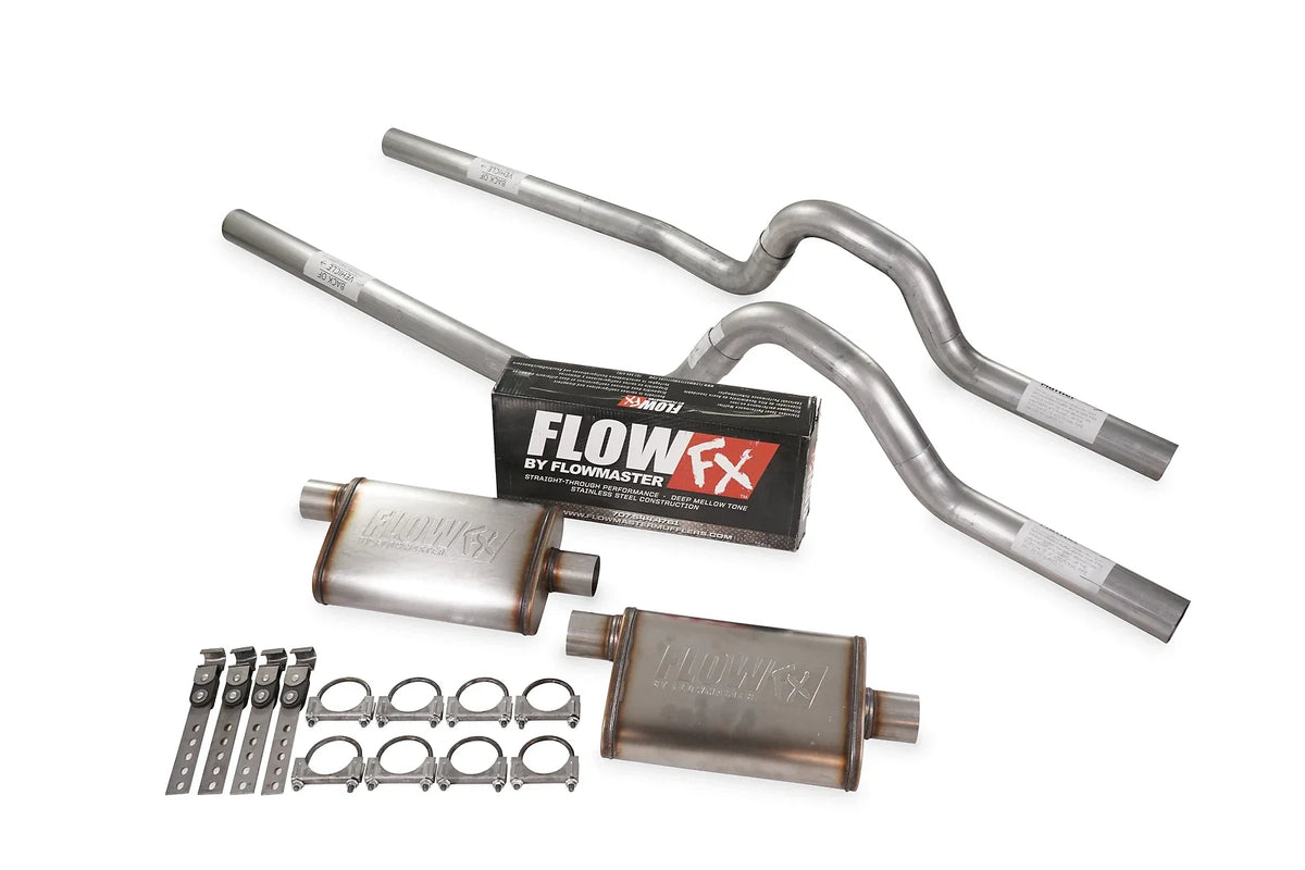 Dual Exhaust Kit 3" Flowmaster Flow FX for Ford F-Series (1962–1966)