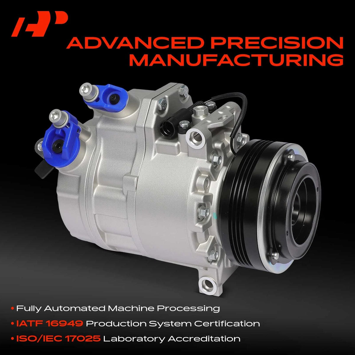 A-Premium A/C Compressor with Clutch for BMW X5 (2003–2006) 64526918000, 98444