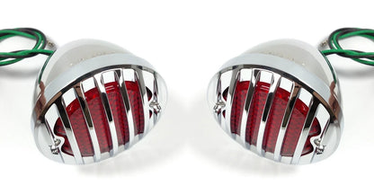 12V LED Tail Lights Replacement for 1933-1936 Ford Car with Chrome Grille