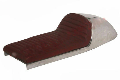 Seat Cherry Red Leatherite Alloy for Benelli Mojave Cafe Racer (260-360)