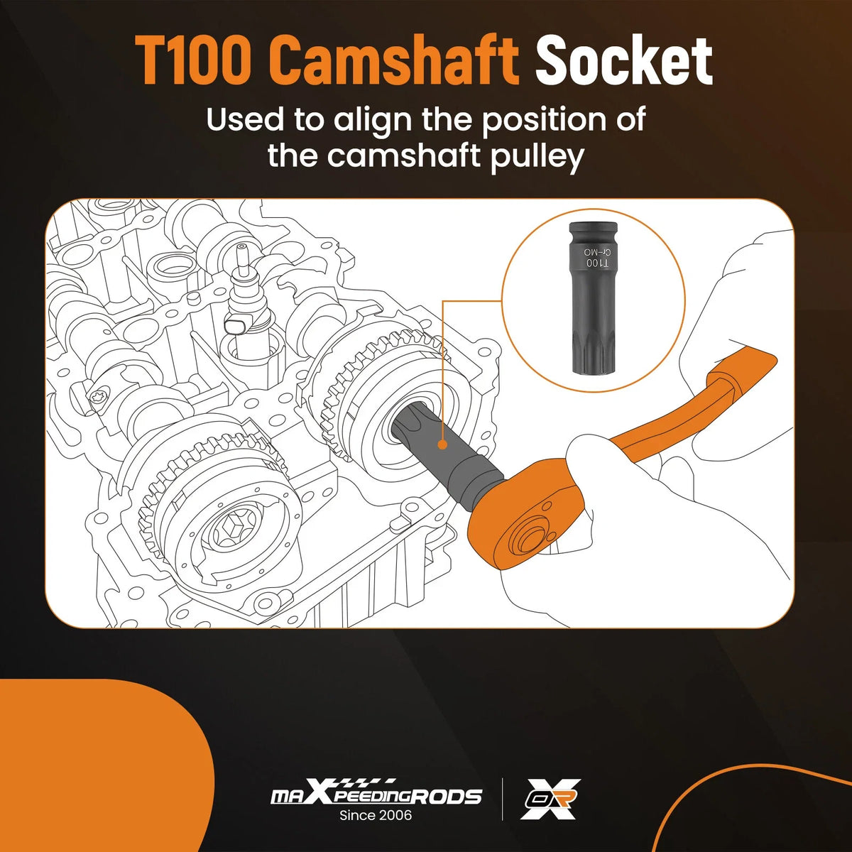 Camshaft Alignment Timing Tool for Mercedes Benz M133 M260 M264 (2013–2023)