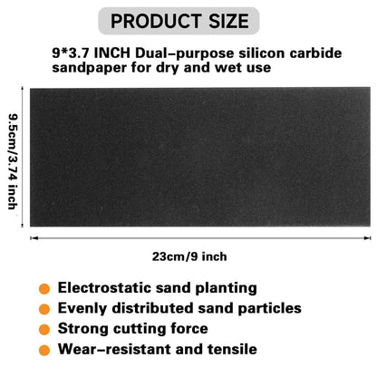 42Pcs Sandpaper for Automotive Use (9 x 3-2/3 Inch)