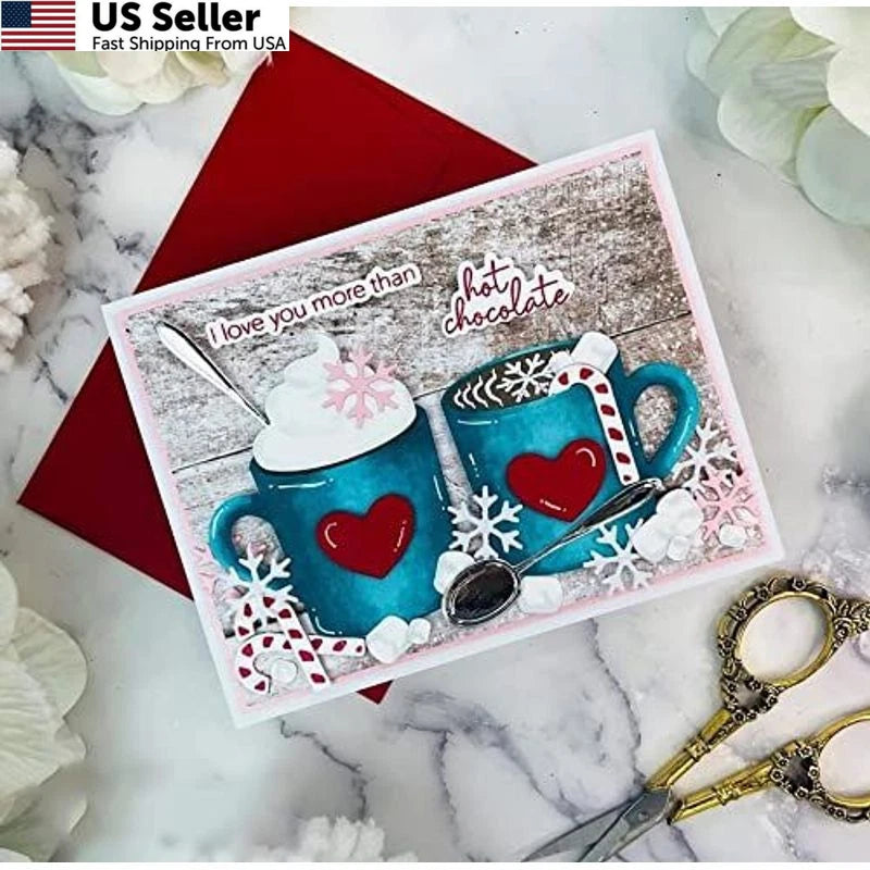 Mugs Kisses Metal Die Cuts for Card Paper (No Year Range)