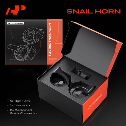 2X Snail Horn for VW Golf Tiguan Audi A4 A5 A6 A8 Q5 Porsche (2000–2023)