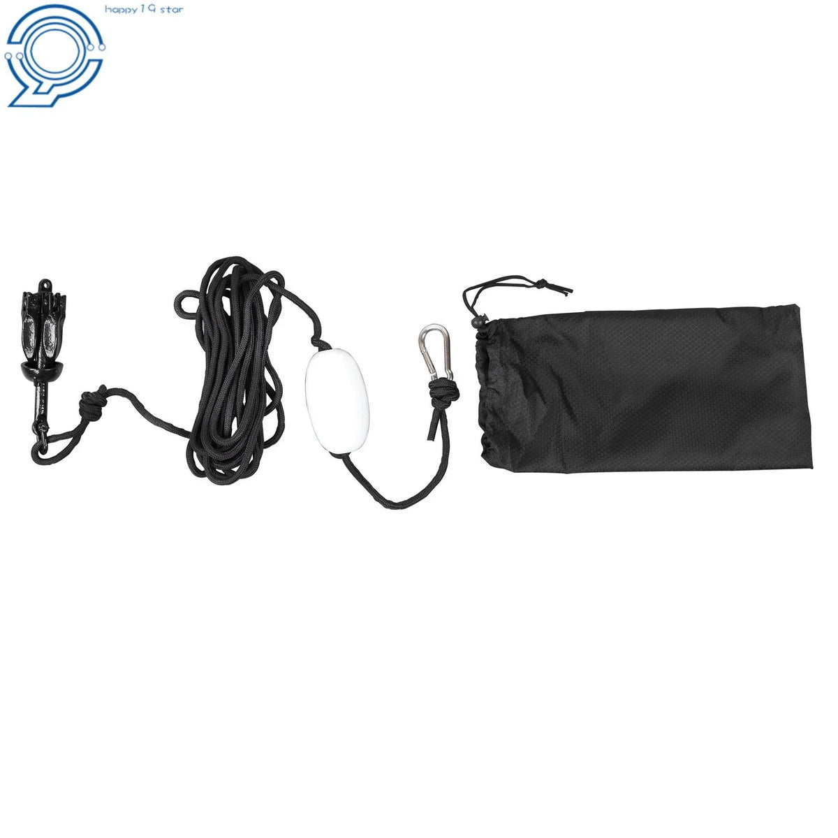 2X Folding Anchor Kit 1.5lb with 26.2ft Rope for PWC Canoe Jet Ski