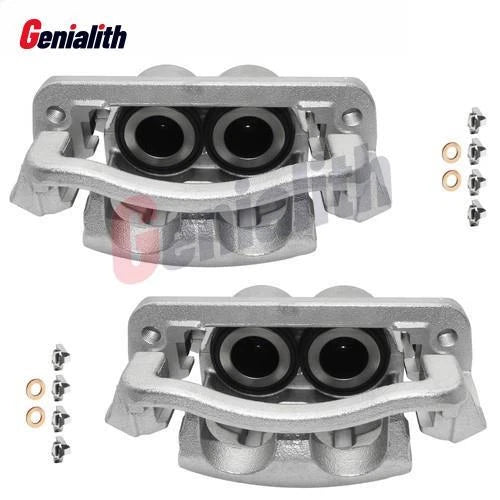 2X Front Side Brake Calipers w/Bracket for Ford F-250 F-350 (2005–2012)