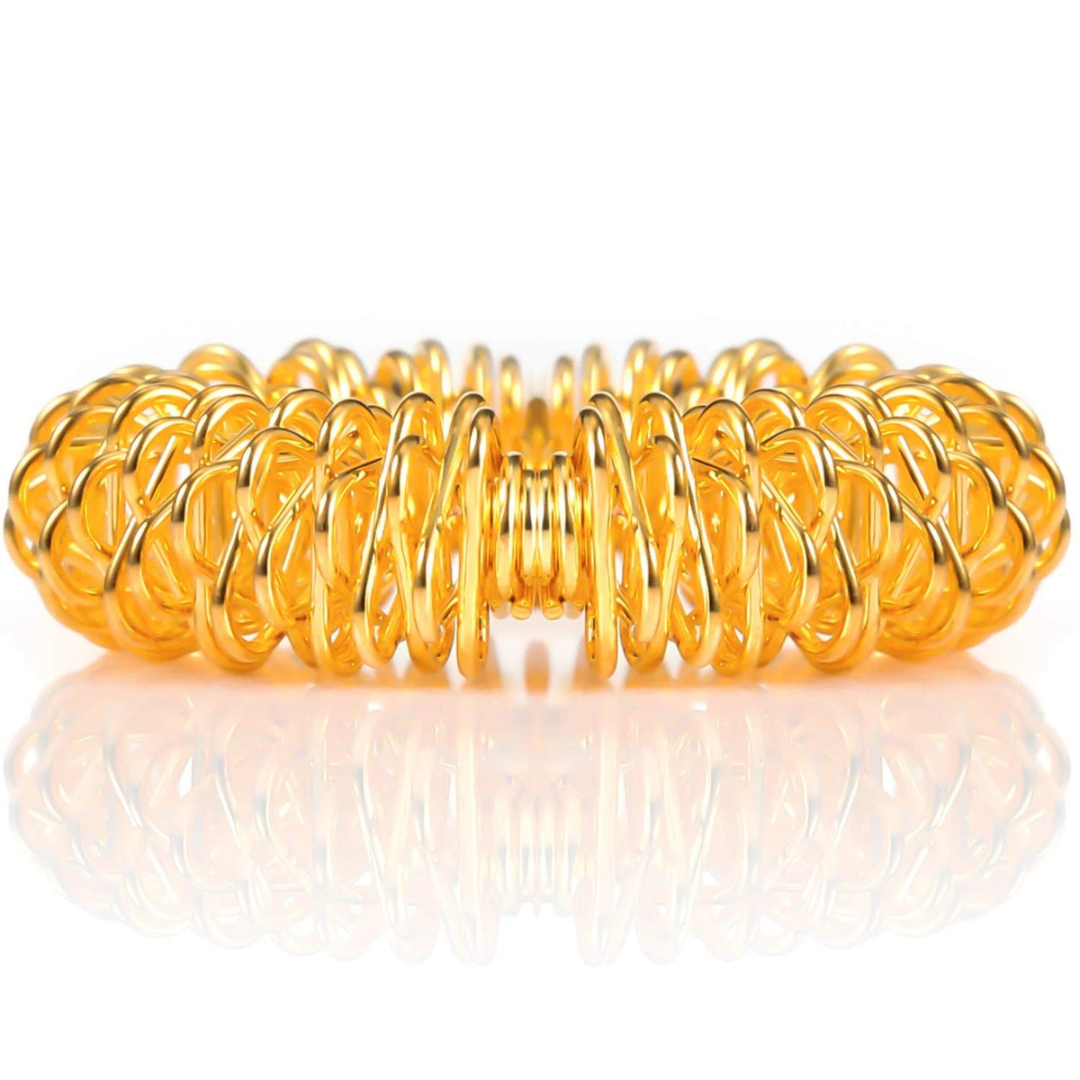 30 Pack Spiky Finger Sensory Toys (0.98 Inch) - Gold and Silver