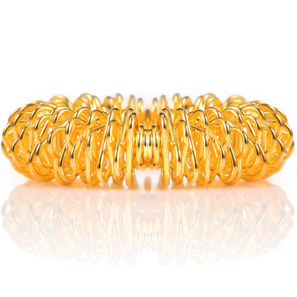 30 Pack Spiky Finger Sensory Toys (0.98 Inch) - Gold and Silver