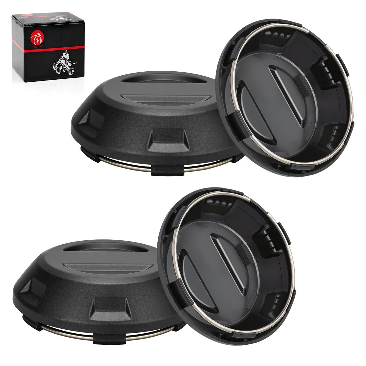 Set of 4 Center Hub Wheel Caps for Polaris RZR PRO XP (2021–2025)