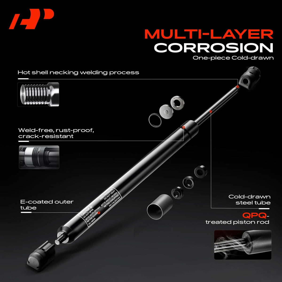 2X Rear Tailgate Lift Supports Shock Struts for Chevrolet Aveo (2004–2011) 96540939, 6500