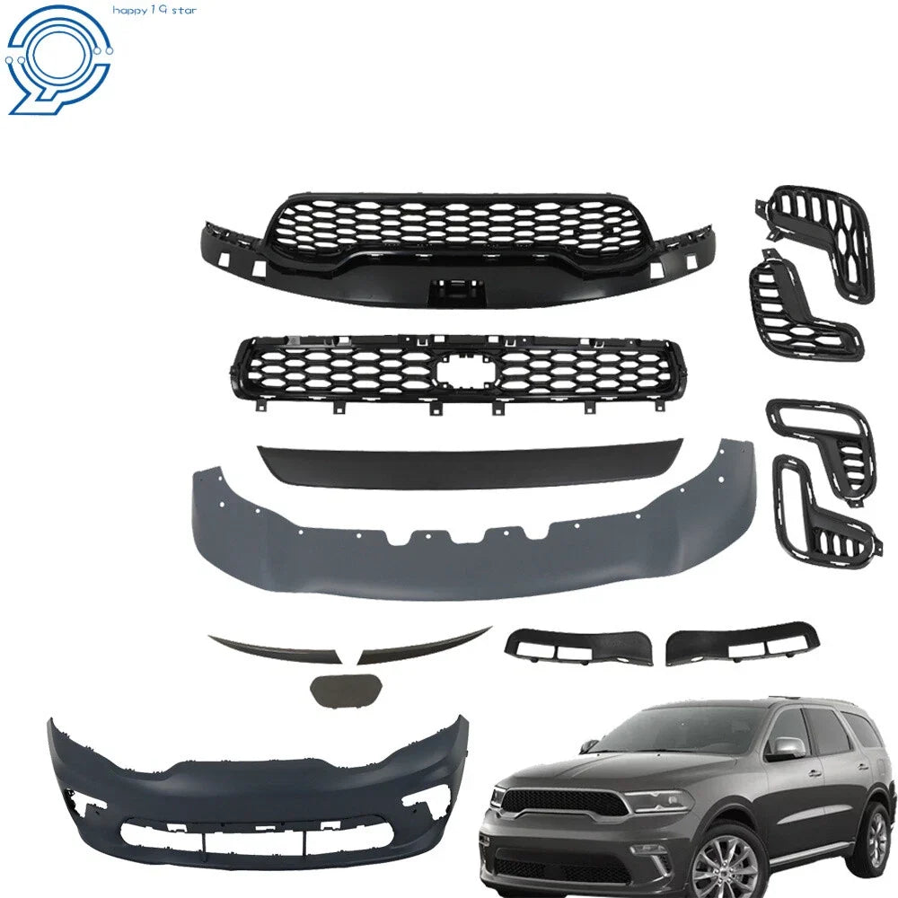 Front Bumper Cover Assembly for Dodge Durango (2021–2022) with Radar Holes